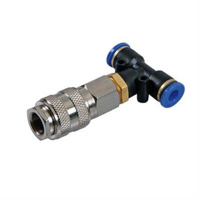 ALL IN POINT ΣΥΝΔΕΣΜΟΣ ΑΕΡΑ T-5 ΔΙΠΛΟΣ ΜΕ ΑΝΤΑΠΤΟΡΑ 8mm 13bar kg/cm - AIN-137001 LEFKELIS.GR