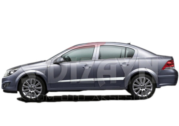 ALL IN POINT ΔΙΑΚΟΣΜΗΤΙΚΗ ΦΑΣΑ ΠΟΡΤΑΣ ΧΡΩΜΙΟ 4ΤΕΜ. ΓΙΑ OPEL ASTRA H SD 2008+ - AIN-174313 iluma.GR