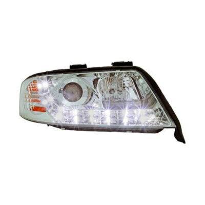 ALL IN POINT Φανάρια AUDI A6 5/97-5/01 Dayline +LED CHROME - AIN-144749 LEFKELIS.GR