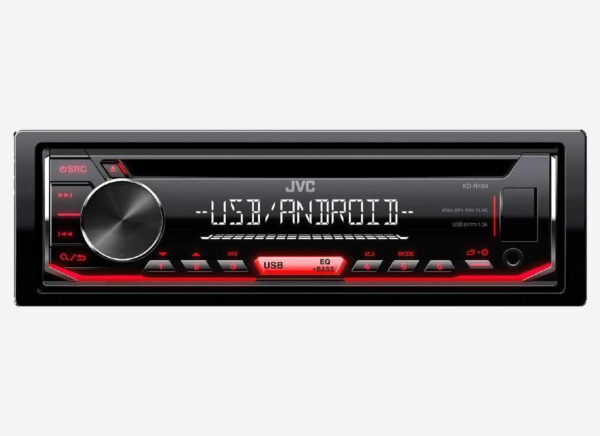 ALL IN POINT JVC RADIO CD MP3 USB AUX ΚΟΚΚΙΝΟ ΦΩΤΙΣΜΟ ΣΥΜΒΑΤΟ ΜΕ ANDROID - AIN-150478 LEFKELIS.GR