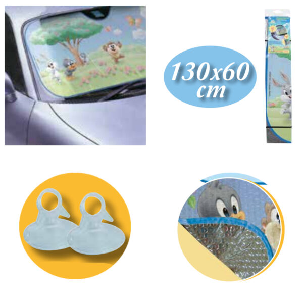 ΗΛΙΟΠΡΟΣΤΑΣΙΑ ΕΣΩΤΕΡΙΚΗ ΠΑΡΜΠΡΙΖ BABY TWEETY ΚΑΙ FRIENDS (60 Χ 130) - Image 2
