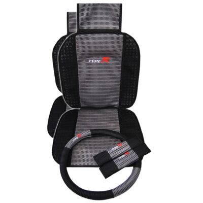 All in point - Πλατοκαθίσματα Μπροστινά ΣΕΤ Universal (PolyMesh) ACAPULCO 2 τμχ - ΜΑΥΡΟ/ΓΚΡΙ