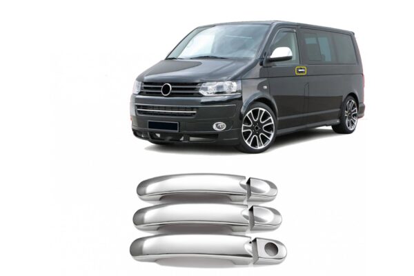 ALL IN POINT ΧΕΡΟΥΛΙΑ ΠΟΡΤΑΣ ΓΙΑ VW Τ5 TRANSPORTER 2003-2010 ΧΡΩΜΙΟ ΜΕΤΑΛΛΙΚΑ 3ΤΕΜ - AIN-169295 iluma.GR