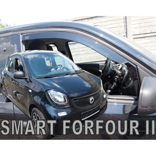 ALL IN POINT ΑΝΕΜΟΘΡΑΥΣΤΕΣ ΓΙΑ RENAULT TWINGO 5D 2014+ / SMART FORFOUR 453 5D 2014+ ΖΕΥΓΑΡΙ ΑΠΟ ΕΥΚΑΜΠΤΟ ΦΙΜΕ ΠΛΑΣΤΙΚΟ HEKO - 2 ΤΕΜ.. - AIN-160307 iluma.GR