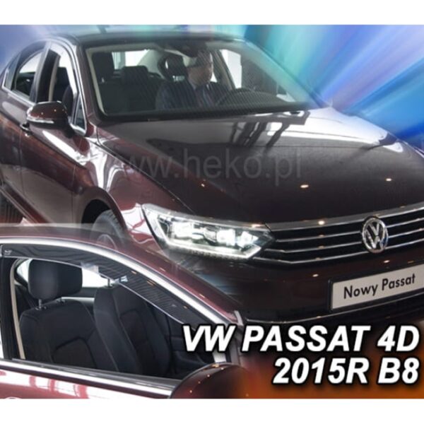 ALL IN POINT ΑΝΕΜΟΘΡΑΥΣΤΕΣ ΓΙΑ VW PASSAT 4D 2014+ ΖΕΥΓΑΡΙ ΑΠΟ ΕΥΚΑΜΠΤΟ ΦΙΜΕ ΠΛΑΣΤΙΚΟ HEKO - 2 ΤΕΜ. - AIN-160319 iluma.GR