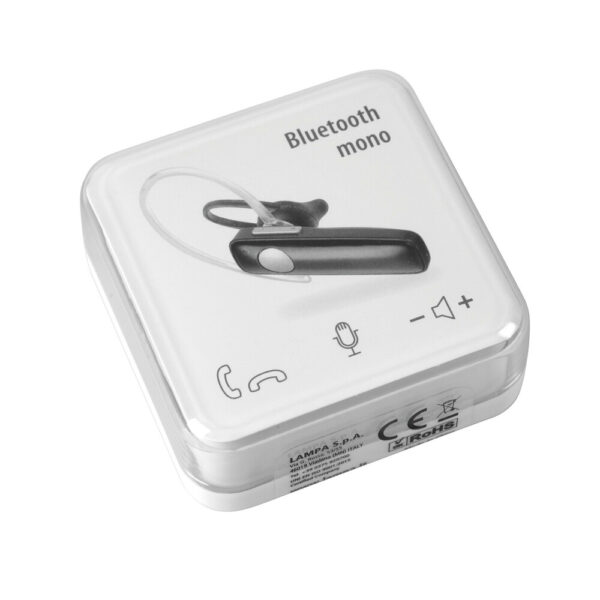 HANDS-FREE BLUETOOTH ΜΕ ΜΙΚΡΟΦΩΝΟ ΚΑΙ ΘΗΚΗ ΑΠΟΘΗΚΕΥΣΗΣ ΜΑΥΡΟ LAMPA - 1 TEM. - Image 2