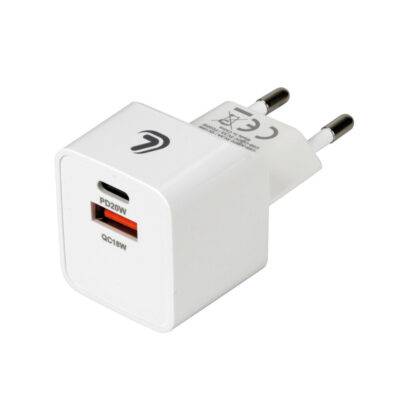 ALL IN POINT ΦΟΡΤΙΣΤΗΣ ME OIKIAKH ΠΡΙΖΑ 220/240V 20W  ΜΕ 2 ΘΥΡΕΣ USB (A+C) LAMPA - 1 ΤΕΜ. - AIN-171241 LEFKELIS.GR