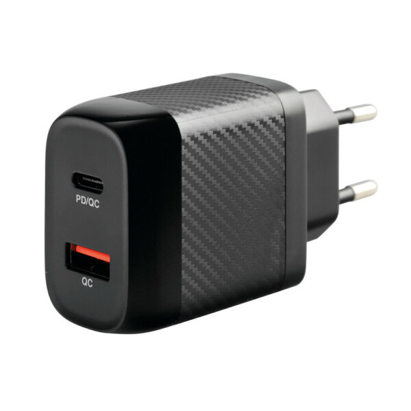 ALL IN POINT ΦΟΡΤΙΣΤΗΣ ΚΙΝΗΤΟΥ ΜΕ ΟΙΚΙΑΚΗ ΠΡΙΖΑ 100/230V ΚΑΙ 2 ΘΥΡΕΣ USB A+C 20W HOME POWER ULTRA FAST CHARGER - AIN-168181 LEFKELIS.GR