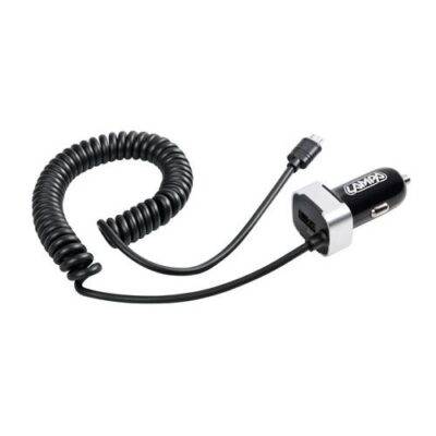 ALL IN POINT Αντάπτορας Αναπτήρα  12/24V 2400mA Διπλός με Θύρα USB+MICRO USB με καλώδιο 150cm - AIN-139142 LEFKELIS.GR