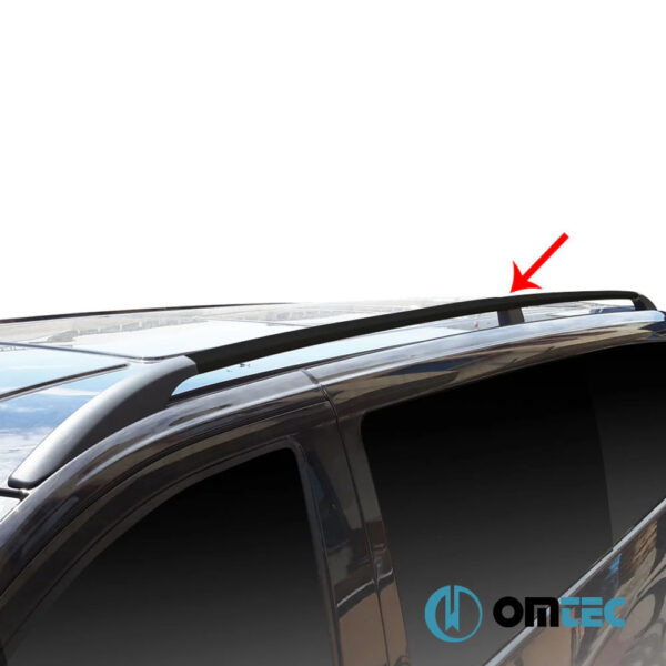 ΜΠΑΡΕΣ ΟΡΟΦΗΣ ΓΙΑ MERCEDES VITO / VIANO W639/W447 2003+ ΠΑΡΑΛΛΗΛΕΣ ΑΛΟΥΜΙΝΙΟΥ L3 ΜΑΥΡΕΣ OMTEC - 2 τεμ. - Image 2