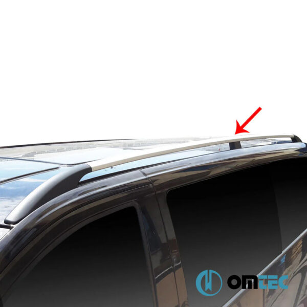 ΜΠΑΡΕΣ ΟΡΟΦΗΣ ΓΙΑ MERCEDES VITO / VIANO W639/W447 2003+ ΠΑΡΑΛΛΗΛΕΣ ΑΛΟΥΜΙΝΙΟΥ L1 ΑΣΗΜΙ OMTEC - 2 τεμ. - Image 2