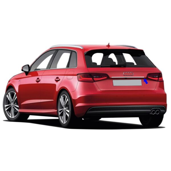 ΤΡΙΜ ΜΑΡΚΕ ΠΟΡΤ ΜΠΑΓΚΑΖ ΧΡΩΜΙΟ ΓΙΑ AUDI A3 5D 2013-2017 - Image 2