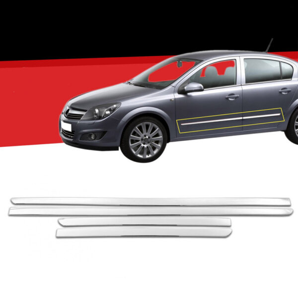 ALL IN POINT ΦΑΣΑ ΠΟΡΤΑΣ ΧΡΩΜΙΟΥ ΜΕΤΑΛΛΙΚΗ S-Dizayn ΓΙΑ OPEL ASTRA H 5D HB/SD/SW 2004-2013 - 4 Τεμ. - AIN-180019 iluma.GR