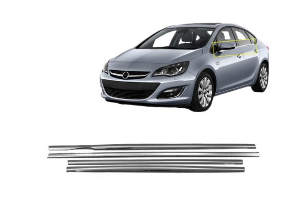 ALL IN POINT TRIM ΜΑΡΚΕ ΠΑΡΑΘΥΡΩΝ ΑΥΤΟΚΟΛΛΗΤΑ ΧΡΩΜΙΟΥ 4ΤΕΜ. ΓΙΑ OPEL ASTRA J 4D 2012+ - AIN-144547 iluma.GR