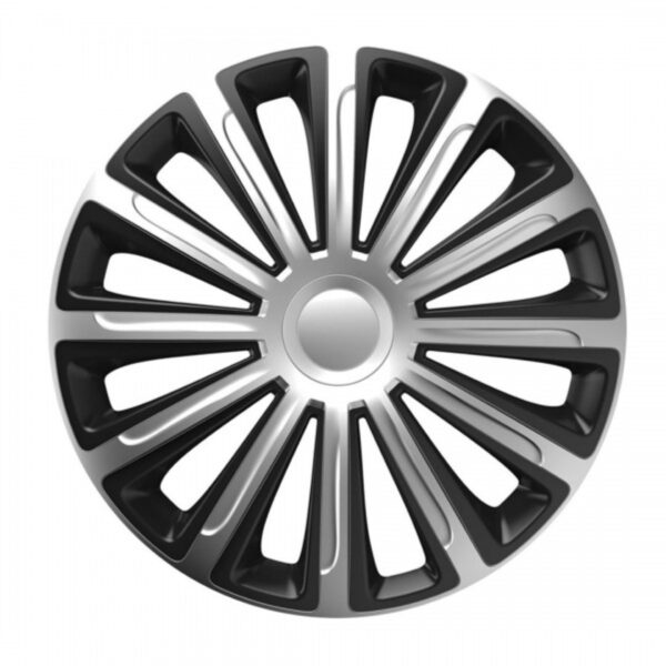 ALL IN POINT ΤΑΣΙ 14" HUBCAP TREND SILVER BLACK - ΣΕΤ 4ΤΕΜ ΣΕ ΚΟΥΤΙ ΑΜΙΟ - AIN-170446 LEFKELIS.GR