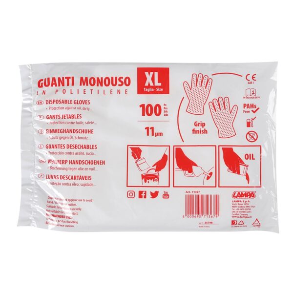 ΓΑΝΤΙΑ ΜΙΑΣ ΧΡΗΣΗΣ JOLLY (XL) ΣΕ ΣΑΚΟΥΛΑ 100ΤΕΜ. - Image 2