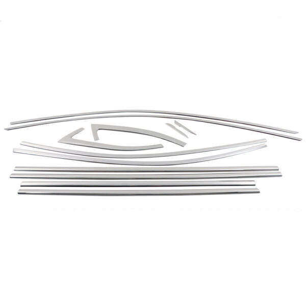 ALL IN POINT TRIM ΜΑΡΚΕ ΠΑΡΑΘΥΡΩΝ ΑΥΤΟΚΟΛΛΗΤΑ ΧΡΩΜΙΟ ΜΕΤΑΛΛΙΚΑ S-Dizayn ΓΙΑ SKODA SUPERB 4D 2015+ - 12 Τεμ. - AIN-180025 iluma.GR