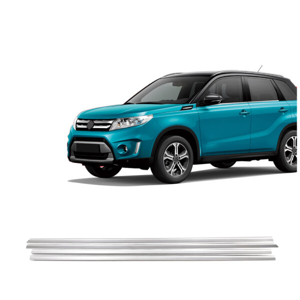ALL IN POINT TRIM ΜΑΡΚΕ ΠΑΡΑΘΥΡΩΝ ΑΥΤΟΚΟΛΛΗΤΑ ΧΡΩΜΙΟ ΜΕΤΑΛΛΙΚΑ ΓΙΑ SUZUKI VITARA 2016+ S-Dizayn - 4 Τεμ. - AIN-180012 iluma.GR