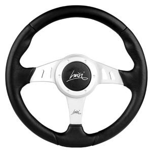 ALL IN POINT ΤΙΜΟΝΙ CHRONO 350mm ΤΡΙΑΚΤΙΝΟ ΜΑΥΡΟ ΜΕ ΑΣΗΜΙ LUISI - 1 ΤΕΜ. - AIN-176418 LEFKELIS.GR