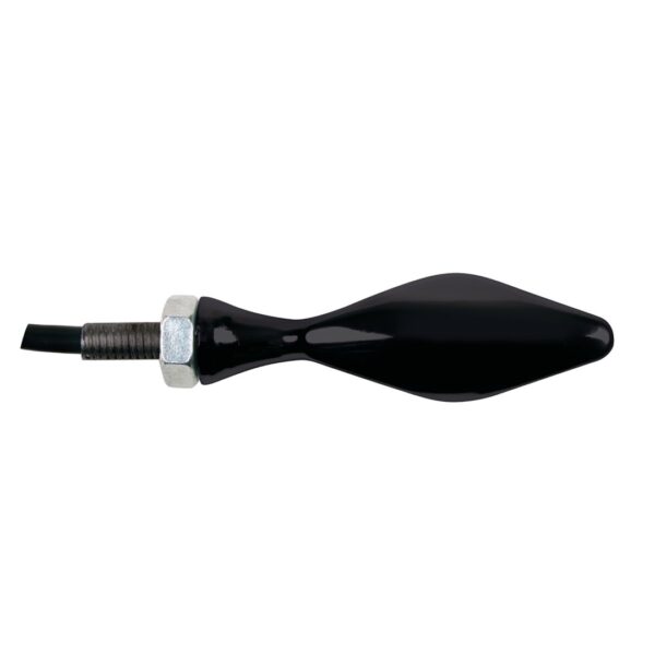 ΦΛΑΣ ΜΗΧΑΝΗΣ STORM 12V LED (70x20 mm) ΜΑΥΡΟ -2 ΤΕΜ. - Image 2