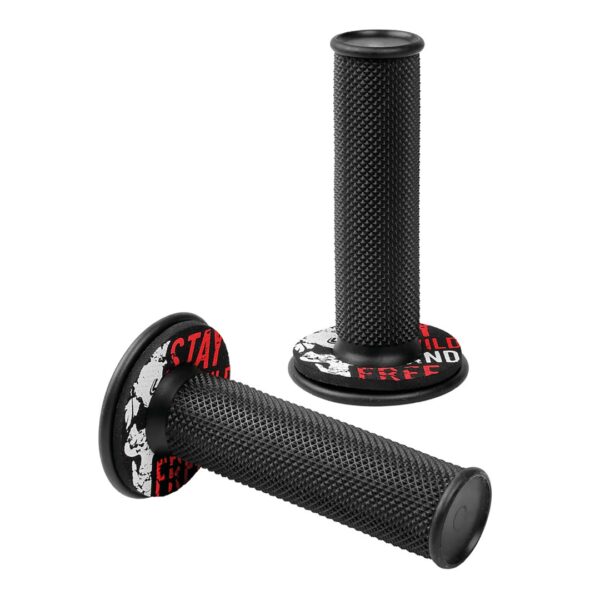 ALL IN POINT ΧΕΡΟΥΛΙΑ MOTO DONUT OFF-ROAD ΜΑΥΡΑ/ΚΟΚΚΙΝΑ 22MM+25MM 12CM 2ΤΕΜ - AIN-167337 LEFKELIS.GR