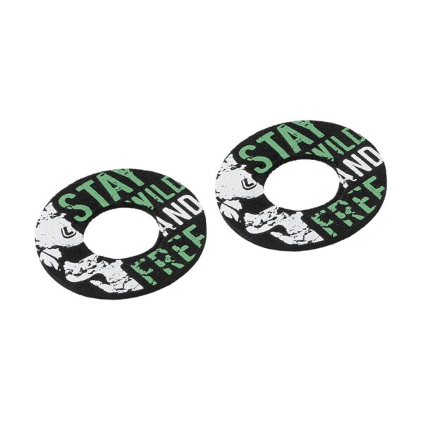 ΧΕΡΟΥΛΙΑ MOTO DONUT OFF-ROAD ΓΚΡΙ/ΠΡΑΣΙΝΟ 22MM+25MM 12CM 2ΤΕΜ - Image 2