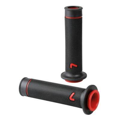 ALL IN POINT ΧΕΙΡΟΛΑΒΕΣ ΤΙΜΟΝΙΟΥ ΜΗΧΑΝΗΣ SPORT-GRIP ΜΑΥΡΟ/ΚΟΚΚΙΝΟ (22 mm-12cm/25mm-12
