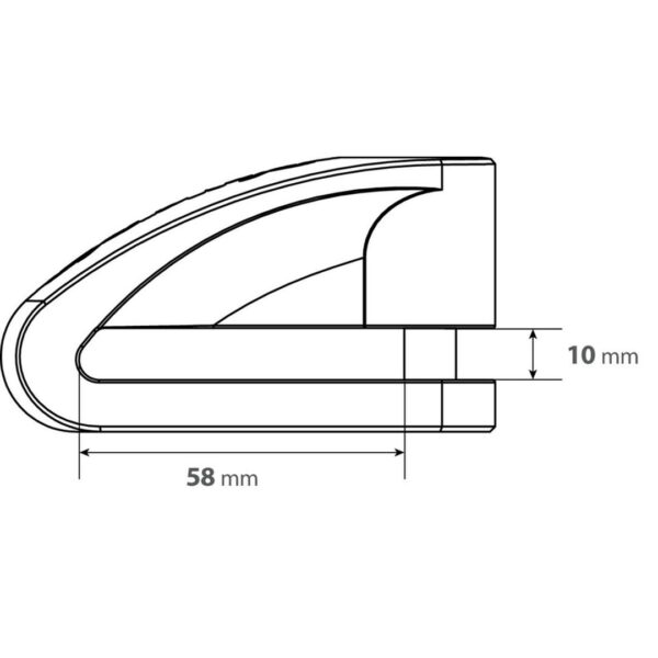 ΑΝΤΙΚΛΕΠΤΙΚΟ ΔΙΣΚΟΦΡΕΝΟΥ STONE XL ΚΟΚΚΙΝΟ 10 mm (2 ΚΛΕΙΔΙΑ) - Image 2