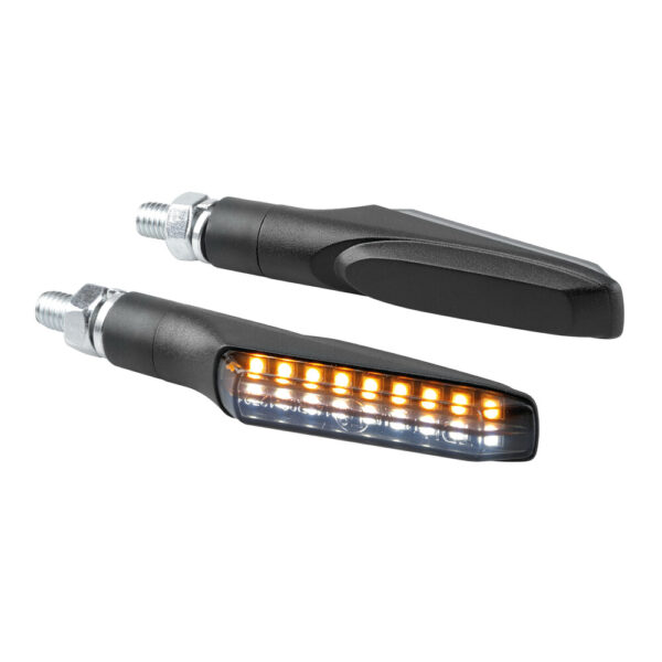 ALL IN POINT ΦΛΑΣ MOTO ΕΜΠΡΟΣ 12V SMD LED VICTORY ΜΑΥΡΟ 2 ΧΡΗΣΕΩΝ (ΘΕΣΕΩΣ /ΦΛΑΣ) 91x15mm LAMPA - 2 TEM - AIN-170631 LEFKELIS.GR