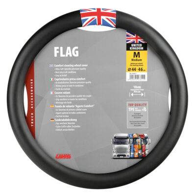 ALL IN POINT ΚΑΛΥΜΜΑ ΤΙΜΟΝΙΟΥ ΦΟΡΤΗΓΟΥ FLAG ENGLAND ΜΑΥΡΟ ΜΕ ΣΗΜΑΙΑ ΑΓΓΛΙΑΣ (M) 44-46cm LAMPA - 1 TEM. - AIN-173576 LEFKELIS.GR