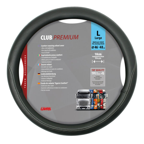 ALL IN POINT ΚΑΛΥΜΜΑ ΤΙΜΟΝΙΟΥ ΦΟΡΤΗΓΟΥ CLUB 46/48cm (L) ΜΑΥΡΟ ΟΙΚΟΛΟΓΙΚΟ ΚΑΙ ΑΟΣΜΟ - AIN-132194 iluma.GR