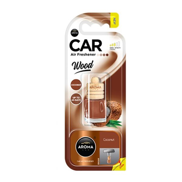 ΑΡΩΜΑΤΙΚΟ (ΚΡΕΜΑΣΤΟ) ΥΓΡΟ AROMA WOOD - COCONUT (6 ml) AMiO - 1 ΤΕΜ. - Image 2