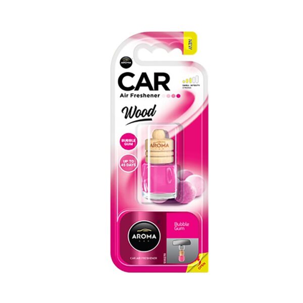 ΑΡΩΜΑΤΙΚΟ (ΚΡΕΜΑΣΤΟ) ΥΓΡΟ AROMA WOOD - BUBBLE GUM (6 ml) AMiO - 1 ΤΕΜ. - Image 2