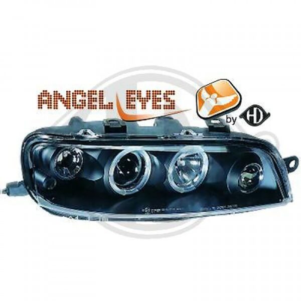 ALL IN POINT ΦΑΝΑΡΙΑ ΓΙΑ FIAT PUNTO ΙΙ 10.1999 - 06.2003 ΜΠΡΟΣΤΙΝΑ ANGELEYES BLACK - 2 ΤΕΜ. - AIN-167137 LEFKELIS.GR