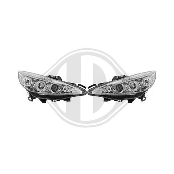 ALL IN POINT ΦΑΝΑΡΙΑ ΜΠΡΟΣΤΙΝΑ ΓΙΑ PEUGEOT 207 3D/5D 2006-2009 ANGELEYES CHROME DIEDERICHS - 2 ΤΕΜ. - AIN-167097 LEFKELIS.GR