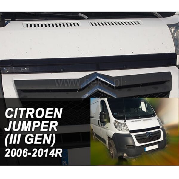 ΑΝΕΜΟΘΡΑΥΣΤΗΣ ΚΑΠΩ ΑΥΤΟΚΙΝΗΤΟΥ ΓΙΑ FIAT DUCATO III / CITROEN JUMPER II / PEUGEOT BOXER II 2006-2014 ΑΠΟ ΕΥΚΑΜΠΤΟ ΦΙΜΕ ΠΛΑΣΤΙΚΟ HEKO - 1 ΤΕΜ. - Image 2