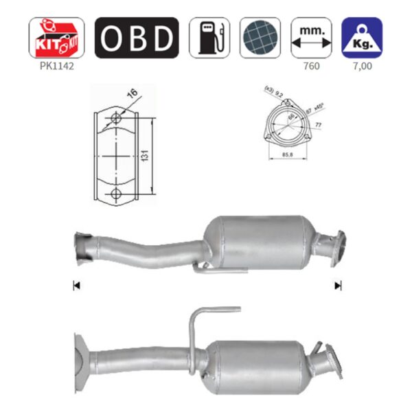 ALL IN POINT ΦΙΛΤΡΟ DPF ΣΙΛΙΚΟΝΟΥΧΟ ΚΑΡΒΙΔΙΟ SIC JEEP COMMANDER/CHEROKEE 2.7 + 3.0 TD 2002-2010 - AIN-160902 LEFKELIS.GR