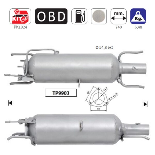 ALL IN POINT ΚΑΤΑΛΥΤΗΣ DIESEL ΚΟΡΔΙΕΡΙΤΗ FIAT CROMA 2005-2008 / OPEL VECTRA-SIGNUM 2004- / SAAB 9-3 2004- 1.9TD - AIN-160903 LEFKELIS.GR