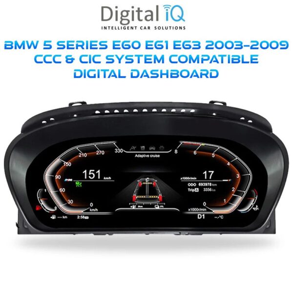 AIN-134704 - Digital iQ - DIGITAL IQ DGU 958_IC (12.3in) BMW 5 Series E60 - E61 - E63 mod. 2003-2009 CCC & CIC COMPATIBLE DIGITAL DASHBOARD - ALL IN POINT - LEFKELIS.GR