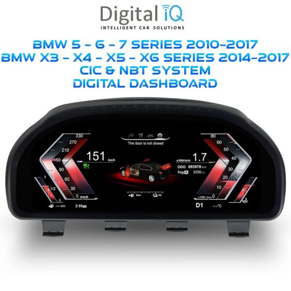 DIGITAL IQ DGU 972_IC (12.3in) BMW 5 - 5 GT - 6 - 7 Series mod. 2010-2017 / X3 - X4 - X5 - X6 mod. 2014-2017 DIGITAL DASHBOARD - Image 2