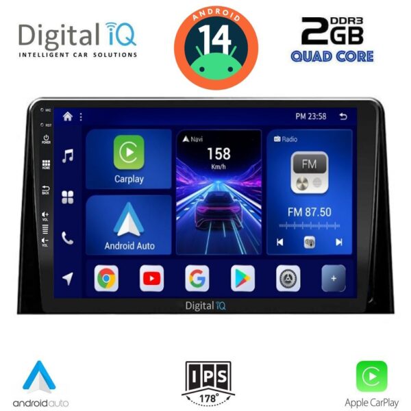 AIN-133261 - Digital iQ - DIGITAL IQ BXC 3082_CPAA (10inc) MULTIMEDIA TABLET for CITROEN BERLINGO – OPEL COMBO – PEUGEOT PARTNER – TOYOTA PROACE mod. 2018> - FIAT DOBLO mod. 2022> - ALL IN POINT - LEFKELIS.GR