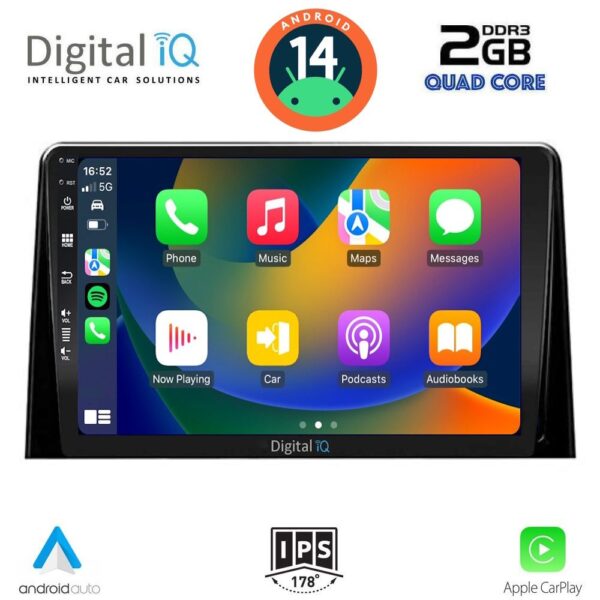DIGITAL IQ BXC 3082_CPAA (10inc) MULTIMEDIA TABLET for CITROEN BERLINGO – OPEL COMBO – PEUGEOT PARTNER – TOYOTA PROACE mod. 2018> - FIAT DOBLO mod. 2022> - Image 2