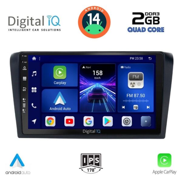 AIN-132975 - Digital iQ - DIGITAL IQ BXC 3365_CPAA (9inc) MULTIMEDIA TABLET for MAZDA 3 mod. 2003-2008 - ALL IN POINT - LEFKELIS.GR
