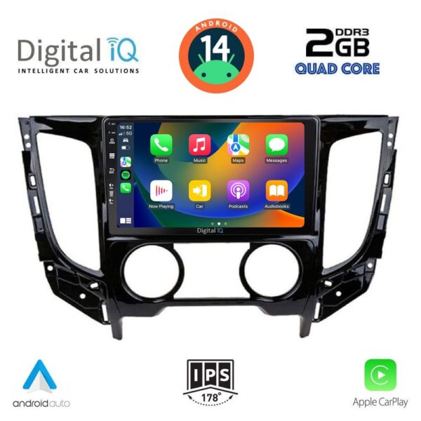 DIGITAL IQ BXC 3437_CPAA A/C (9inc) MULTIMEDIA TABLET for MITSUBISHI L200 mod. 2015> με A/C - Image 2
