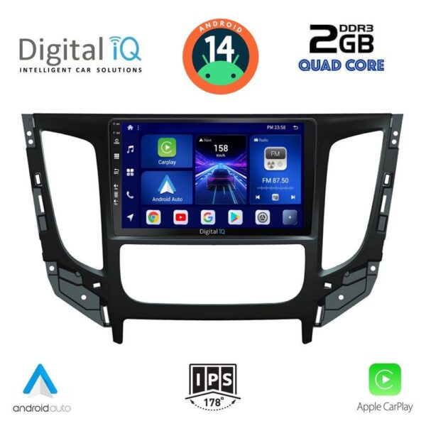 AIN-132945 - Digital iQ - DIGITAL IQ BXC 3437_CPAA CLIMA (9inc) MULTIMEDIA TABLET for MITSUBISHI L200 mod. 2015> με CLIMA - ALL IN POINT - LEFKELIS.GR