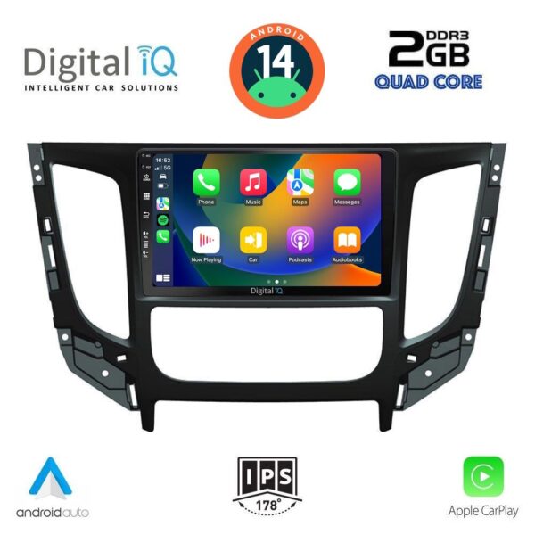 DIGITAL IQ BXC 3437_CPAA CLIMA (9inc) MULTIMEDIA TABLET for MITSUBISHI L200 mod. 2015> με CLIMA - Image 2