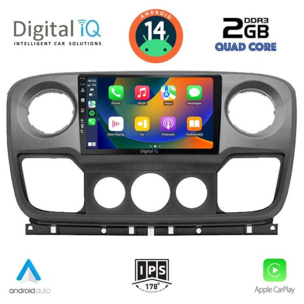 DIGITAL IQ BXC 3463_CPAA (10inc) MULTIMEDIA TABLET for NISSAN NV400 - OPEL MOVANO - RENAULT MASTER mod. 2010-2020 - Image 2