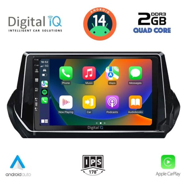 DIGITAL IQ BXC 3509_CPAA (9inc) MULTIMEDIA TABLET for PEUGEOT 208 – 2008 mod. 2021> - Image 2