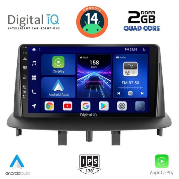 AIN-132911 - Digital iQ - DIGITAL IQ BXC 3556_CPAA (9inc) MULTIMEDIA TABLET for RENAULT MEGANE 3 mod. 2009-2016 - ALL IN POINT - LEFKELIS.GR