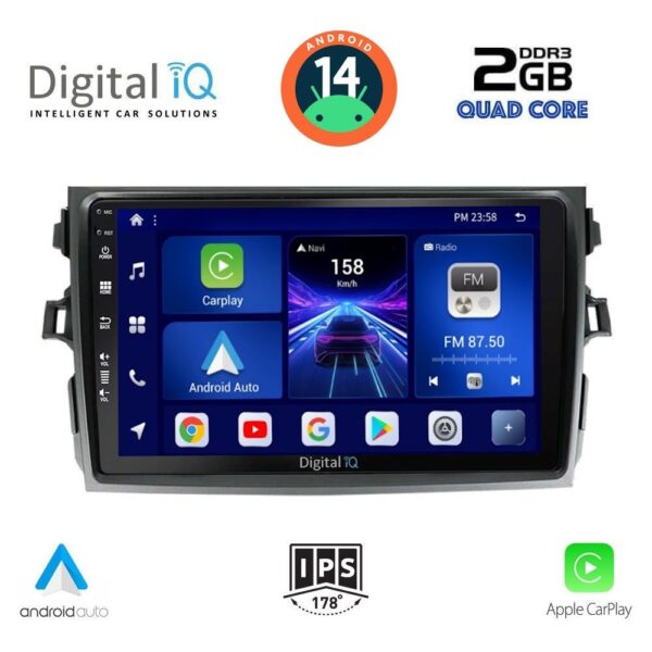 AIN-132879 - Digital iQ - DIGITAL IQ BXC 3713_CPAA (9inc) MULTIMEDIA TABLET for TOYOTA COROLLA 4D mod. 2006-2012 - ALL IN POINT - LEFKELIS.GR